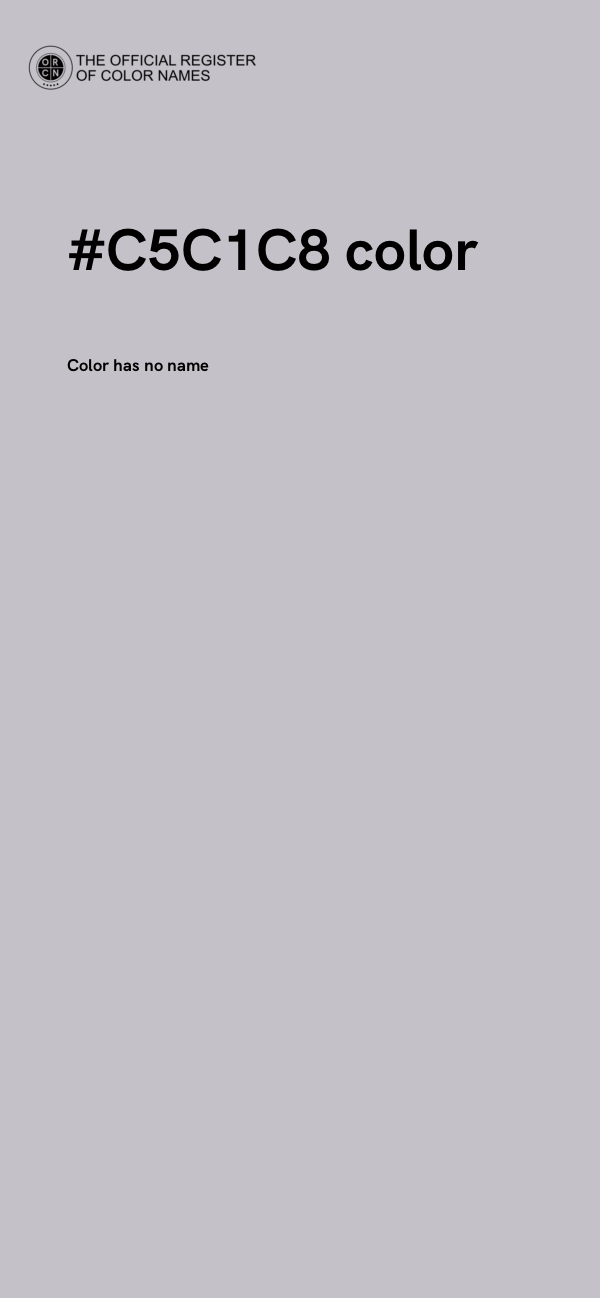 #C5C1C8 color image