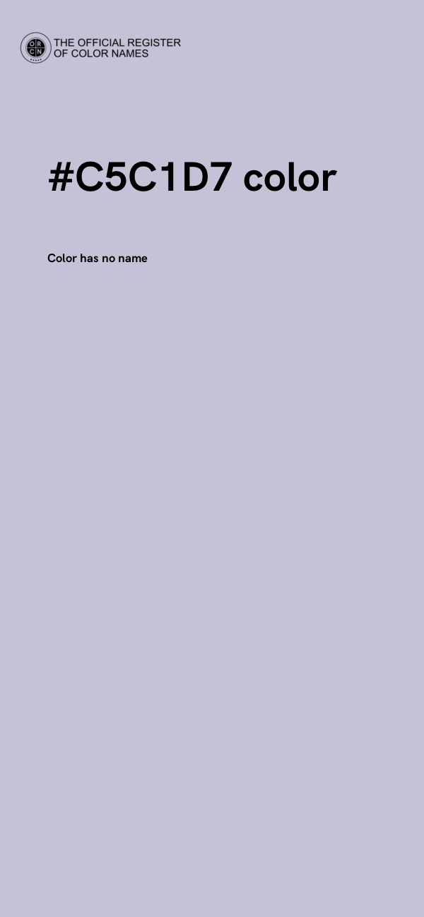 #C5C1D7 color image