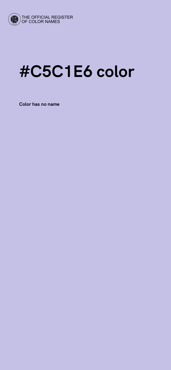 #C5C1E6 color image