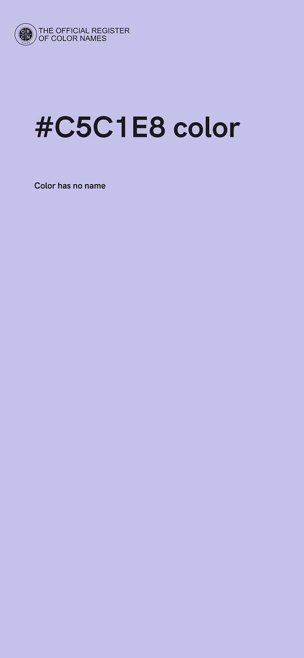 #C5C1E8 color image