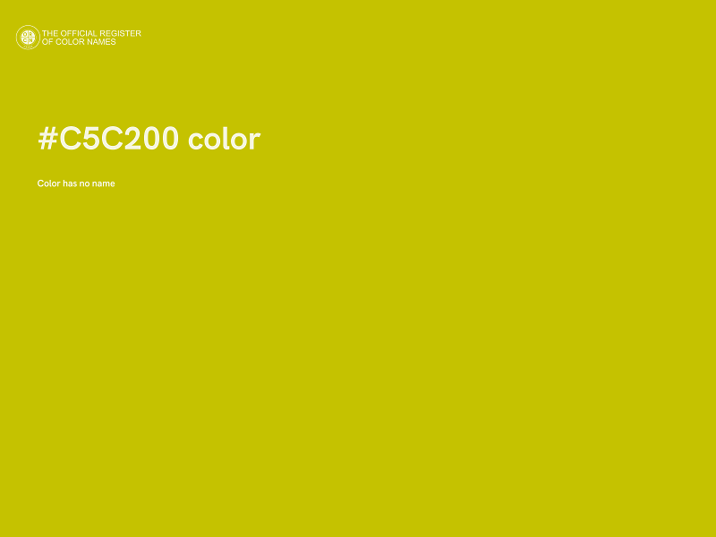 #C5C200 color image