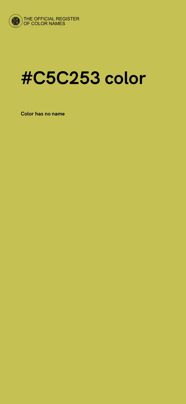 #C5C253 color image