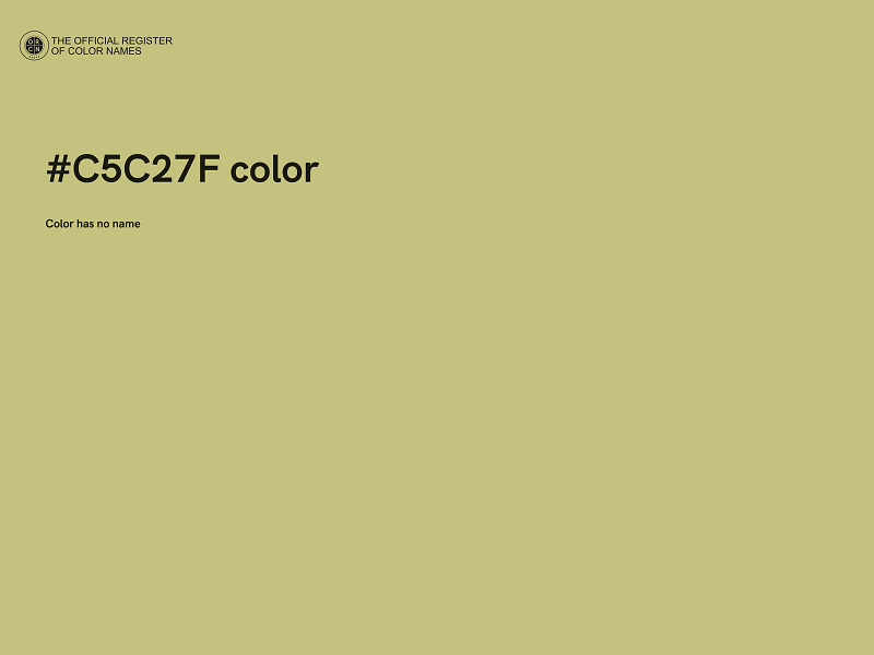 #C5C27F color image