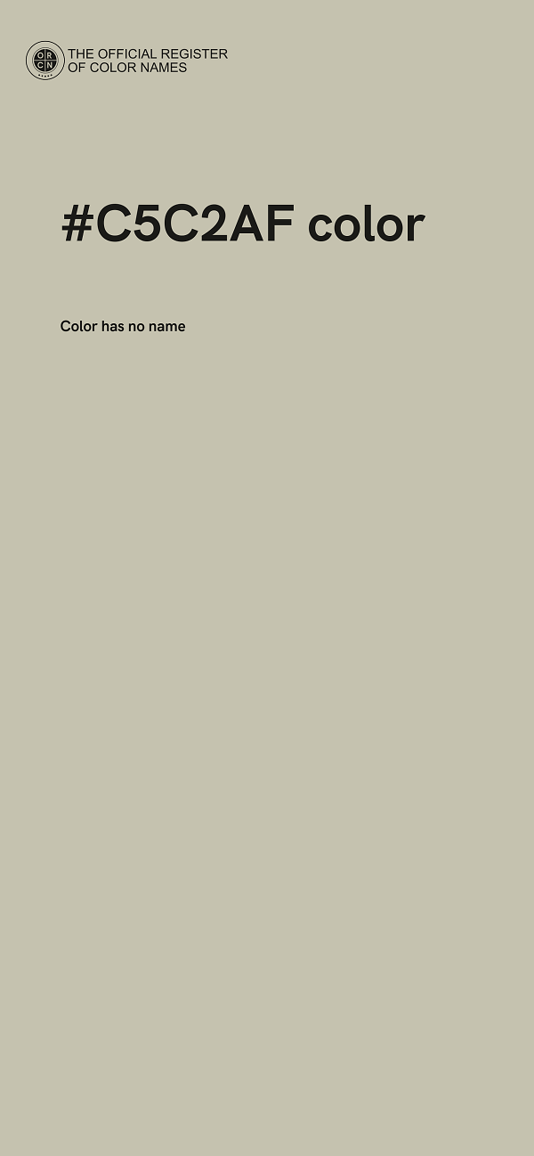 #C5C2AF color image