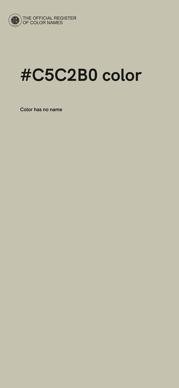 #C5C2B0 color image