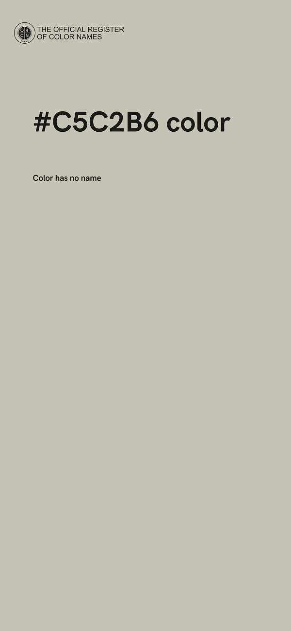 #C5C2B6 color image