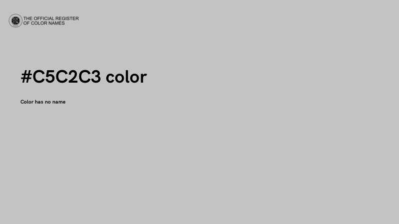 #C5C2C3 color image