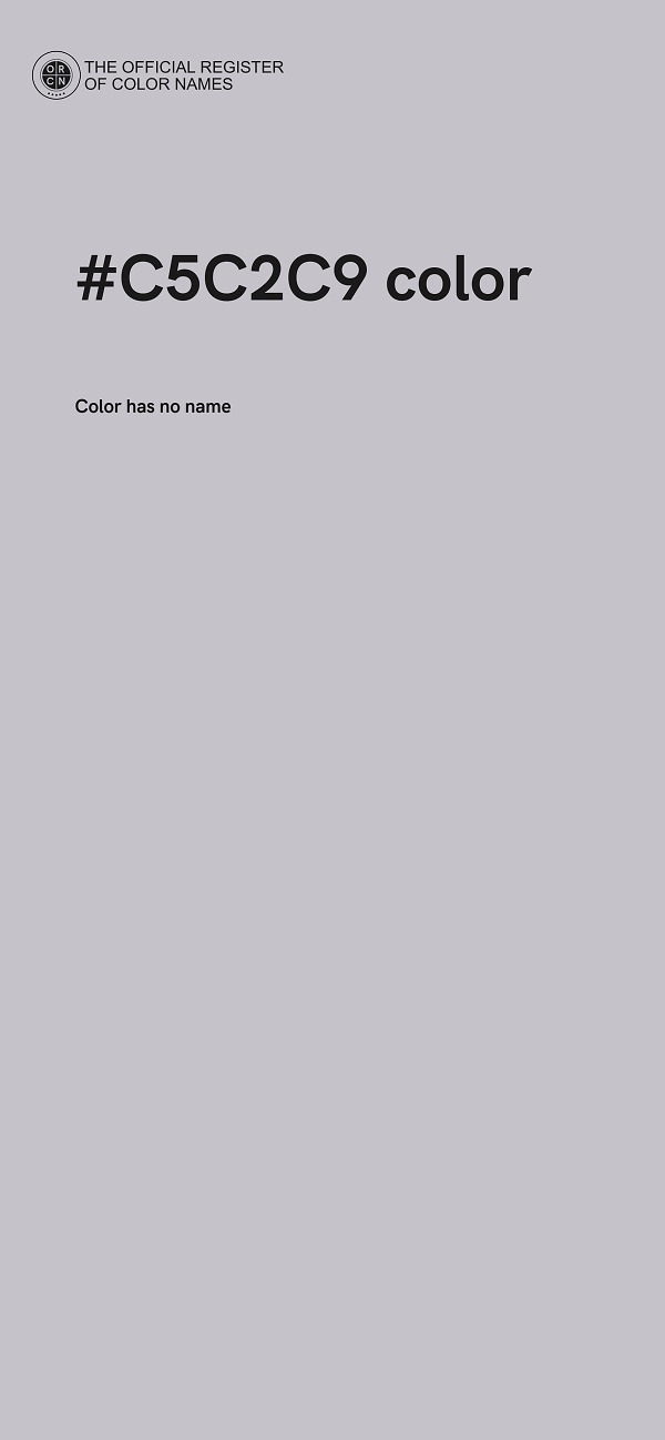 #C5C2C9 color image