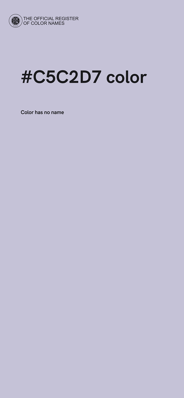 #C5C2D7 color image