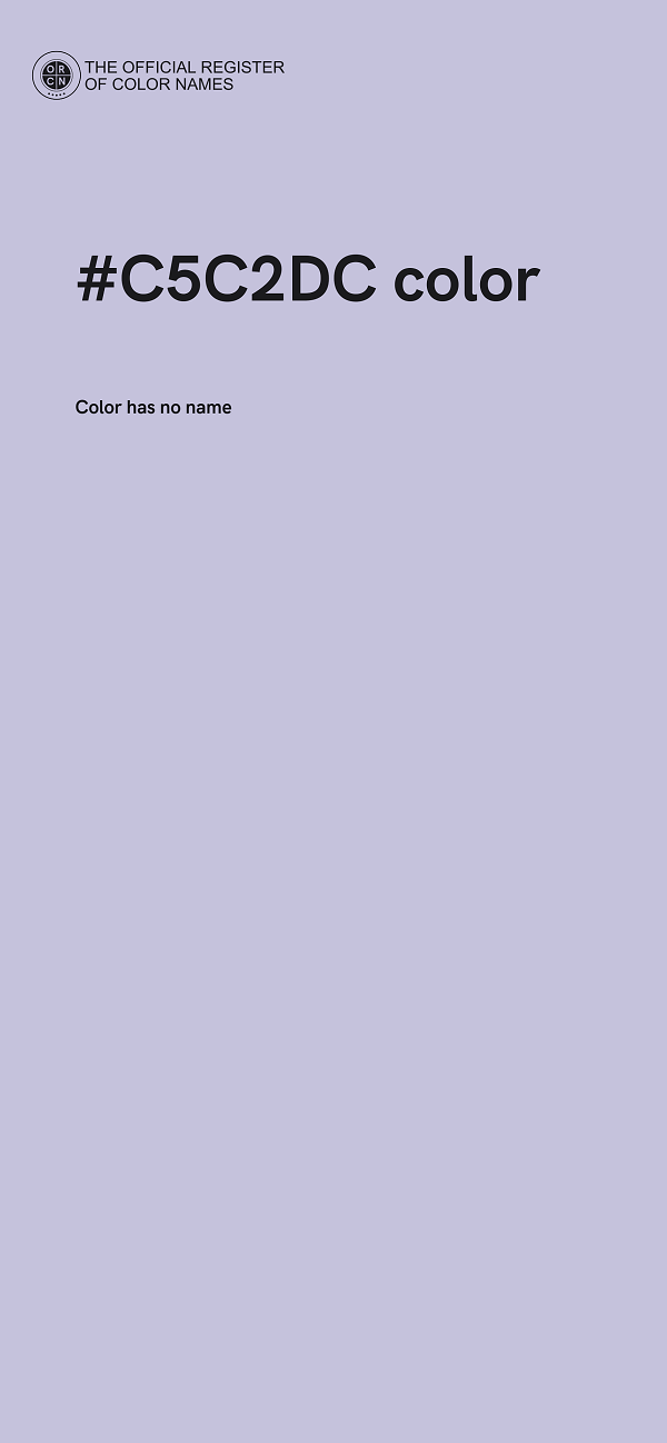 #C5C2DC color image