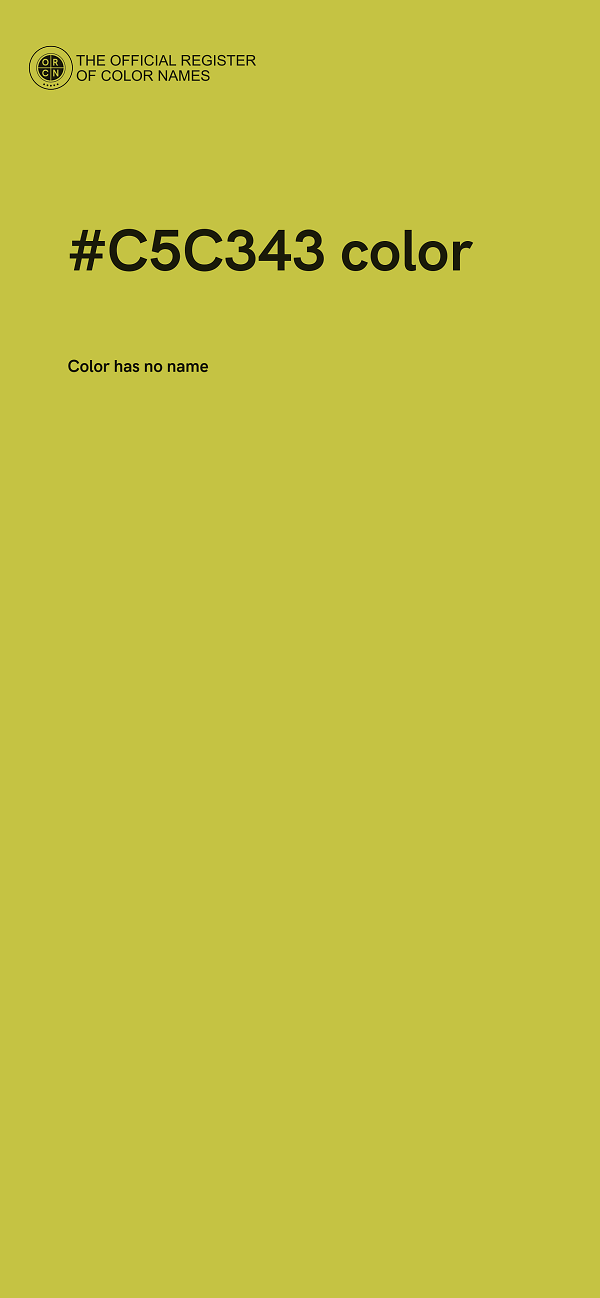 #C5C343 color image