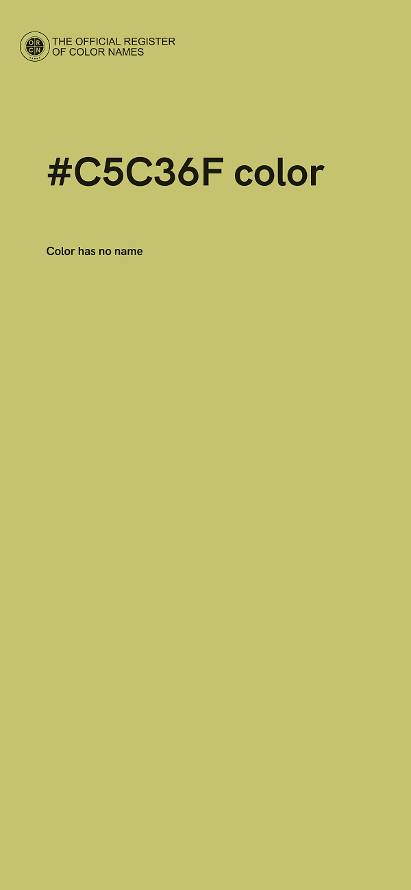 #C5C36F color image