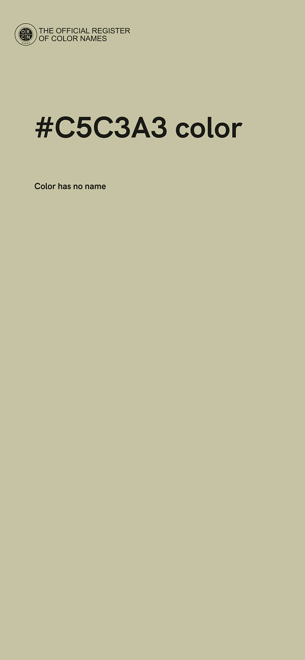 #C5C3A3 color image