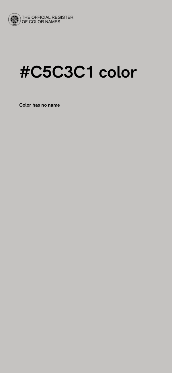 #C5C3C1 color image