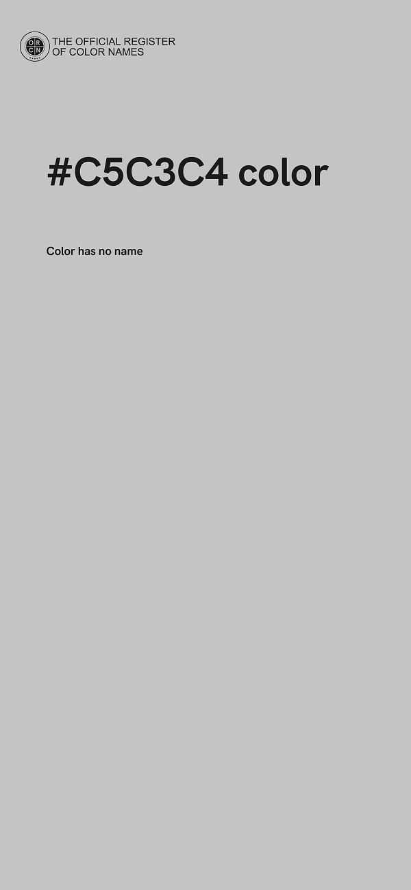 #C5C3C4 color image