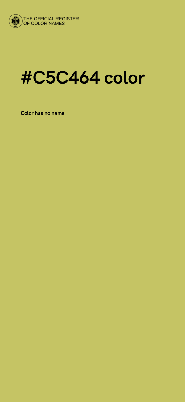 #C5C464 color image