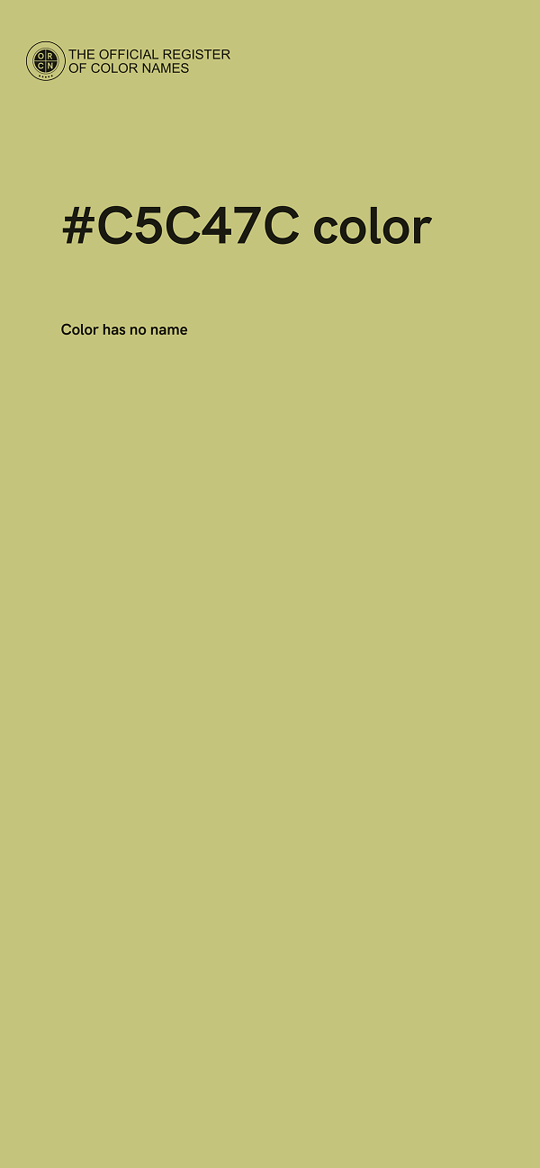 #C5C47C color image