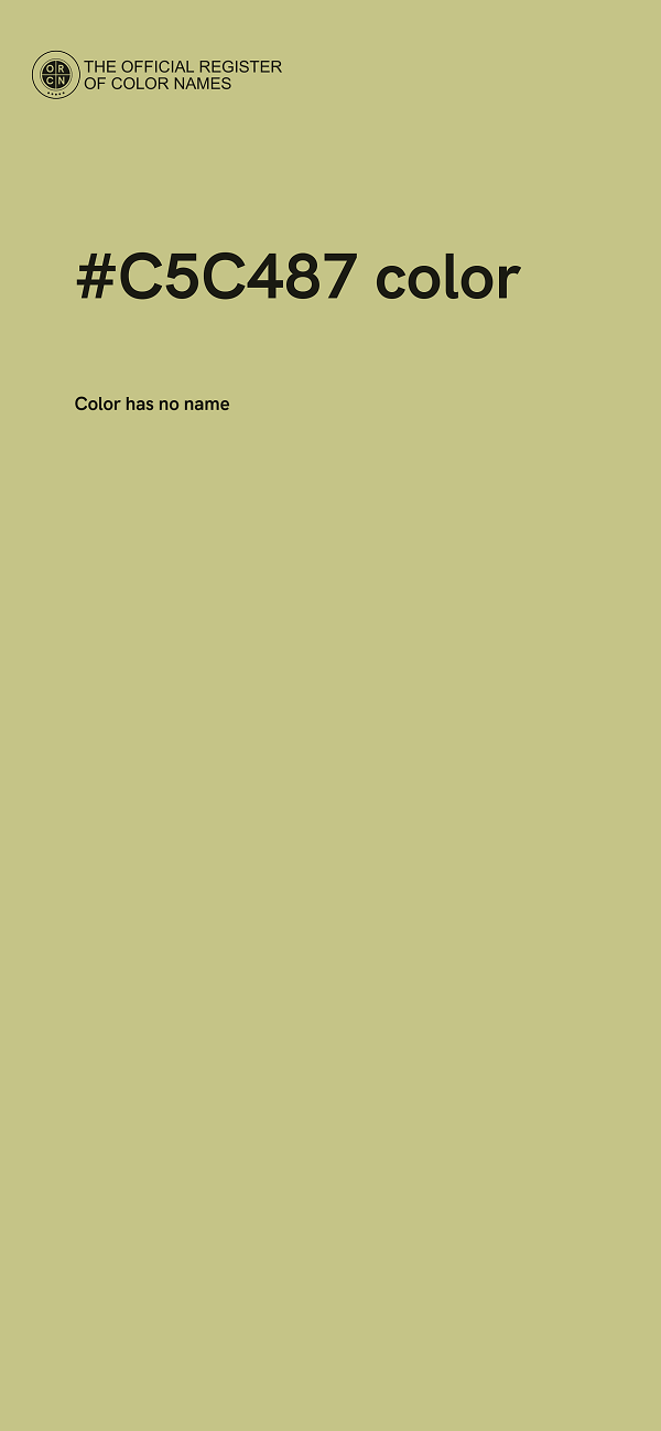 #C5C487 color image
