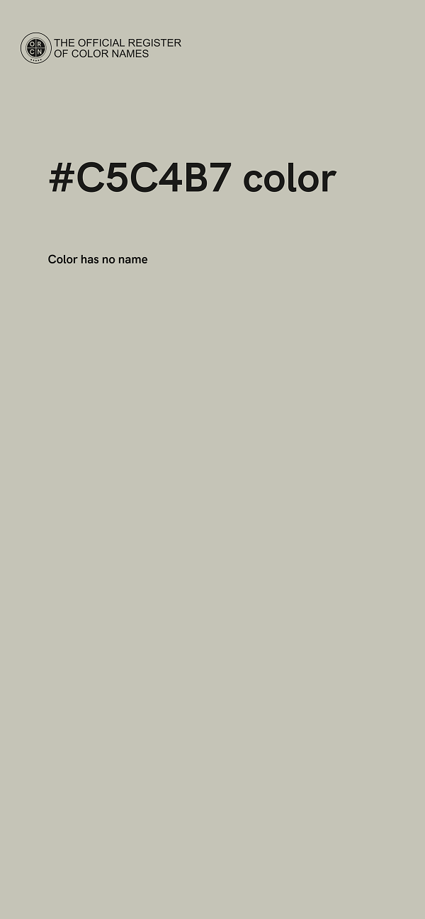 #C5C4B7 color image