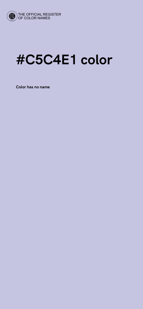 #C5C4E1 color image