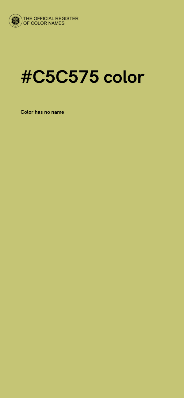 #C5C575 color image