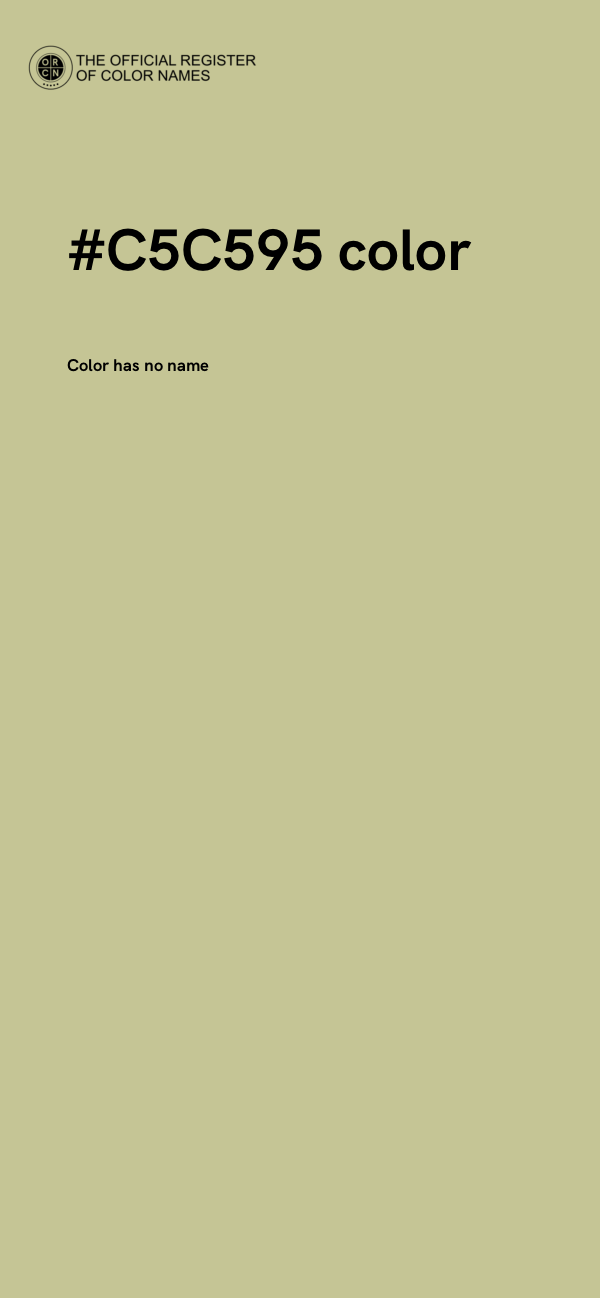 #C5C595 color image