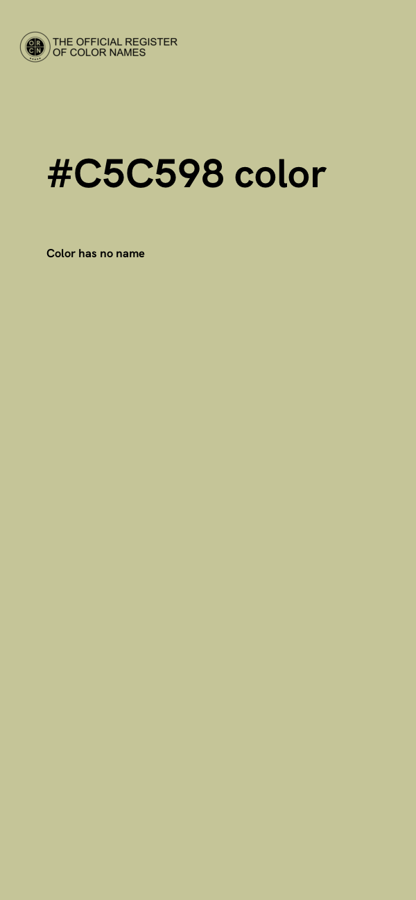 #C5C598 color image