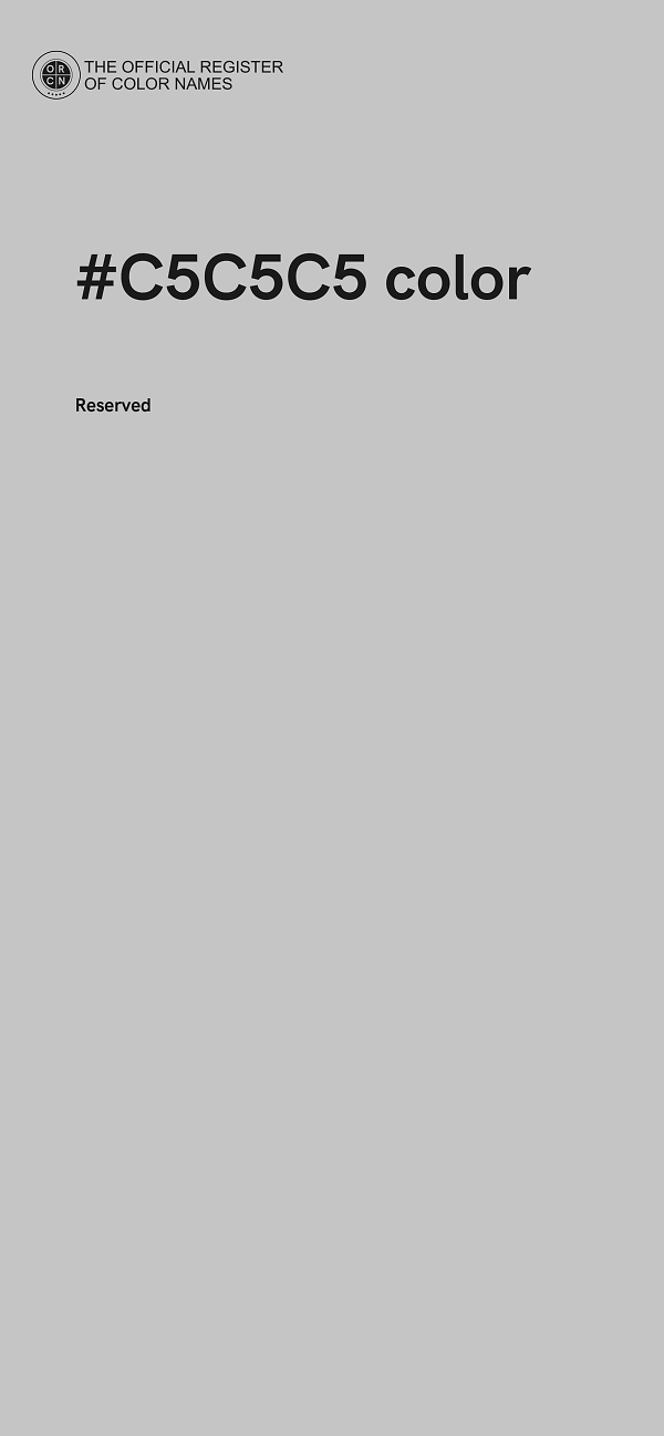 #C5C5C5 color image