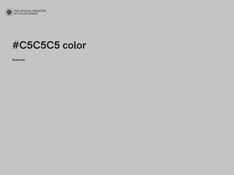 #C5C5C5 color image