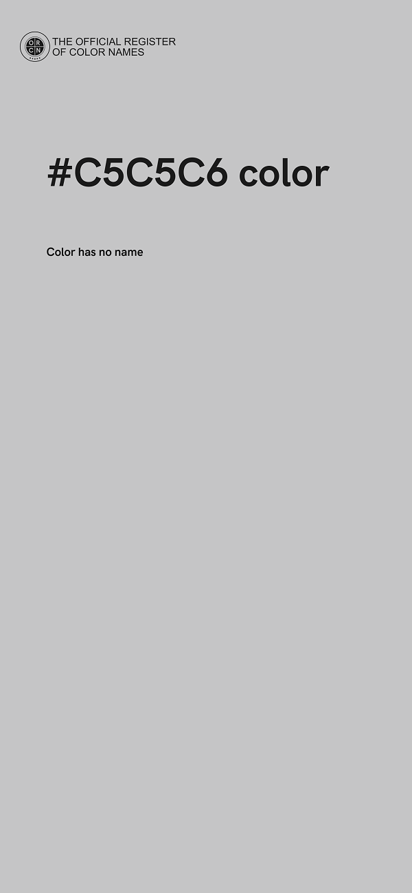 #C5C5C6 color image