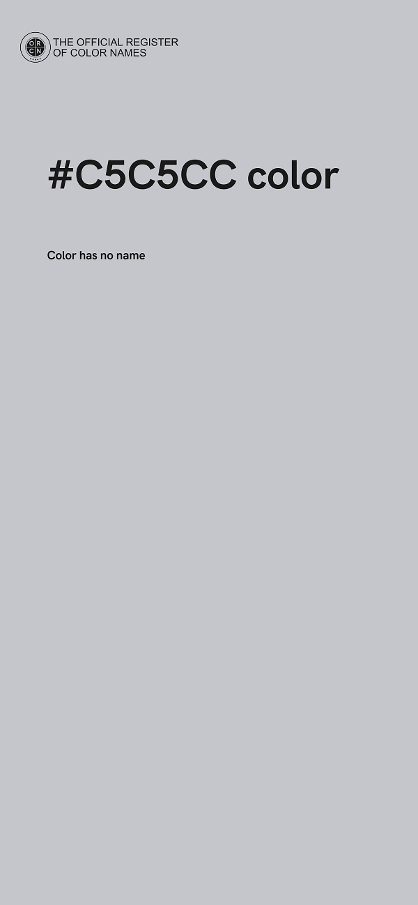 #C5C5CC color image
