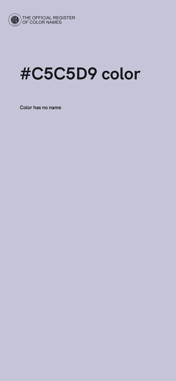 #C5C5D9 color image