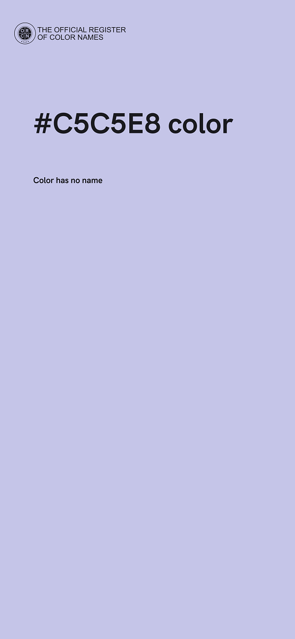#C5C5E8 color image