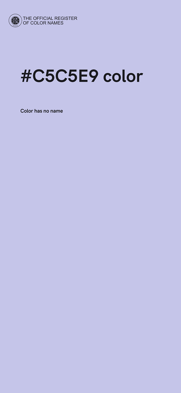 #C5C5E9 color image