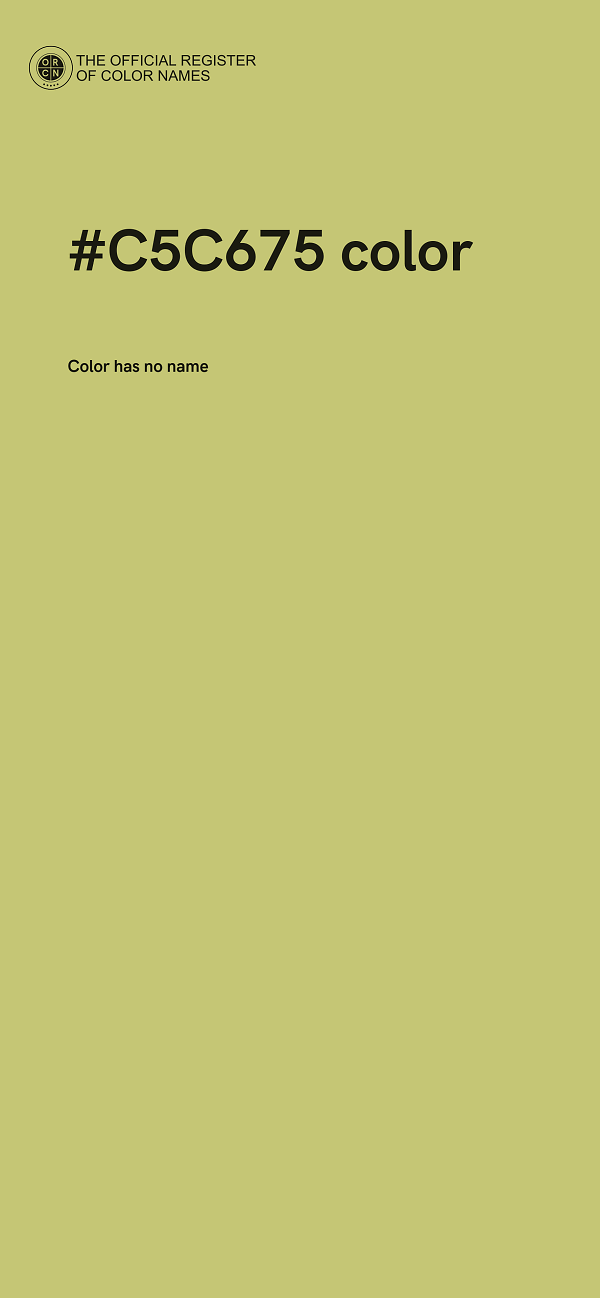 #C5C675 color image