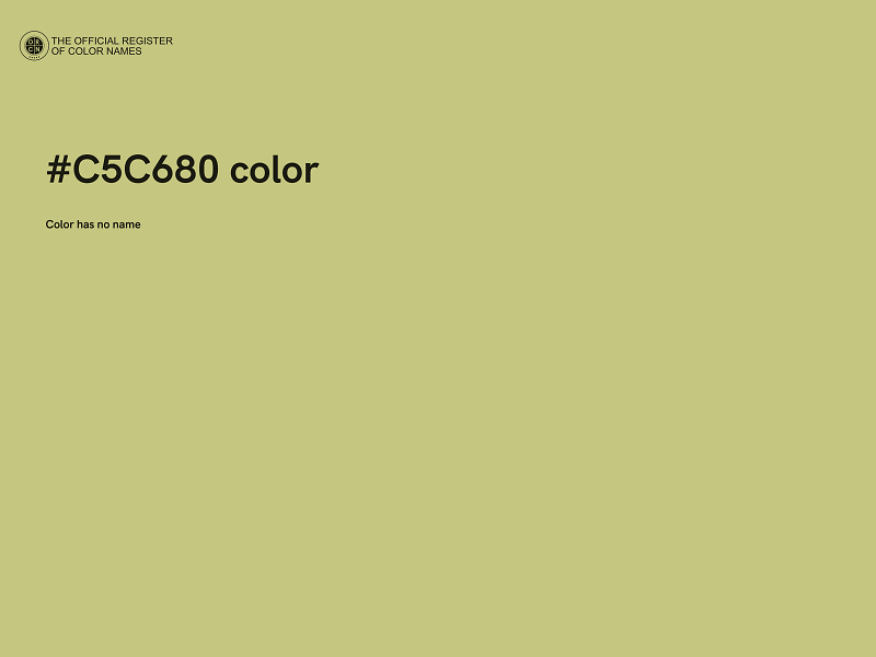 #C5C680 color image