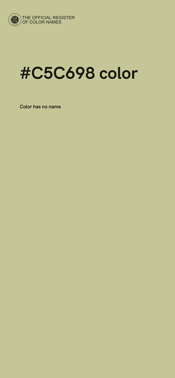#C5C698 color image