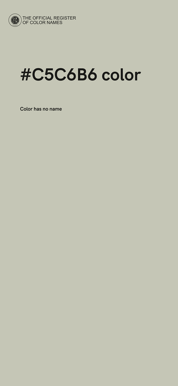 #C5C6B6 color image