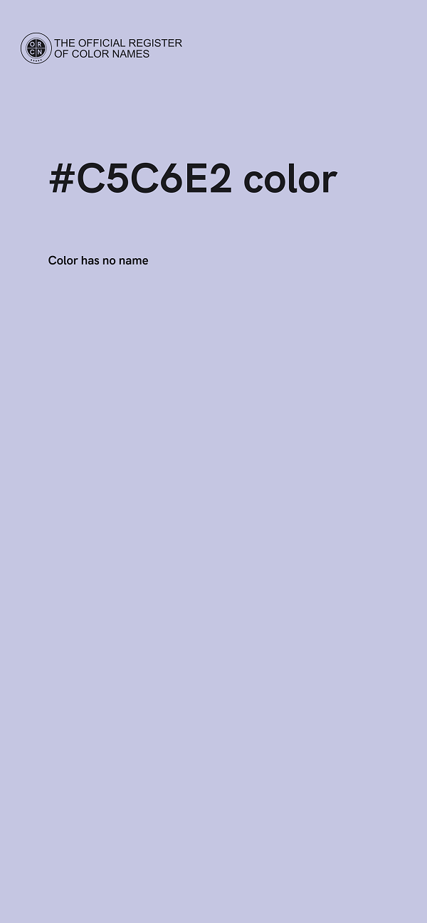 #C5C6E2 color image