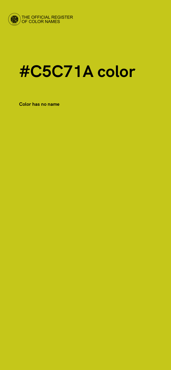 #C5C71A color image