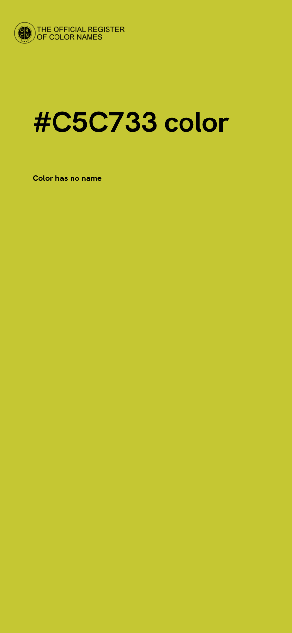 #C5C733 color image