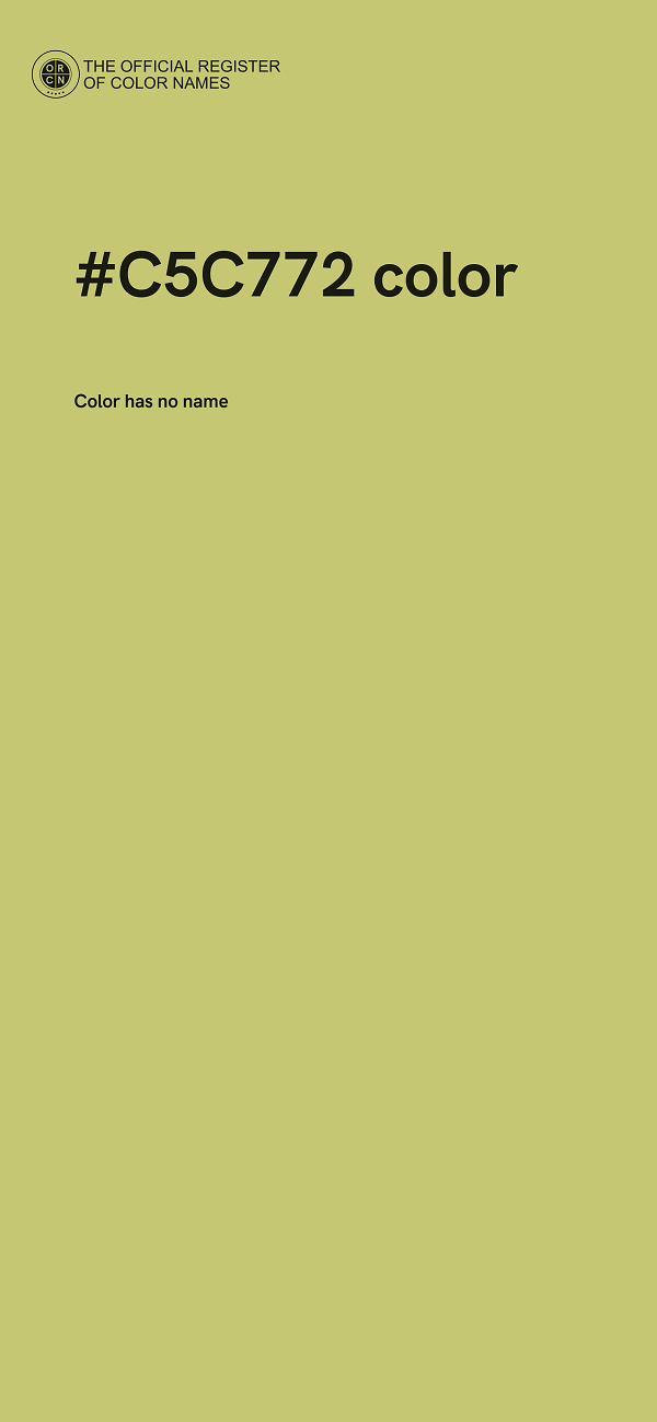 #C5C772 color image