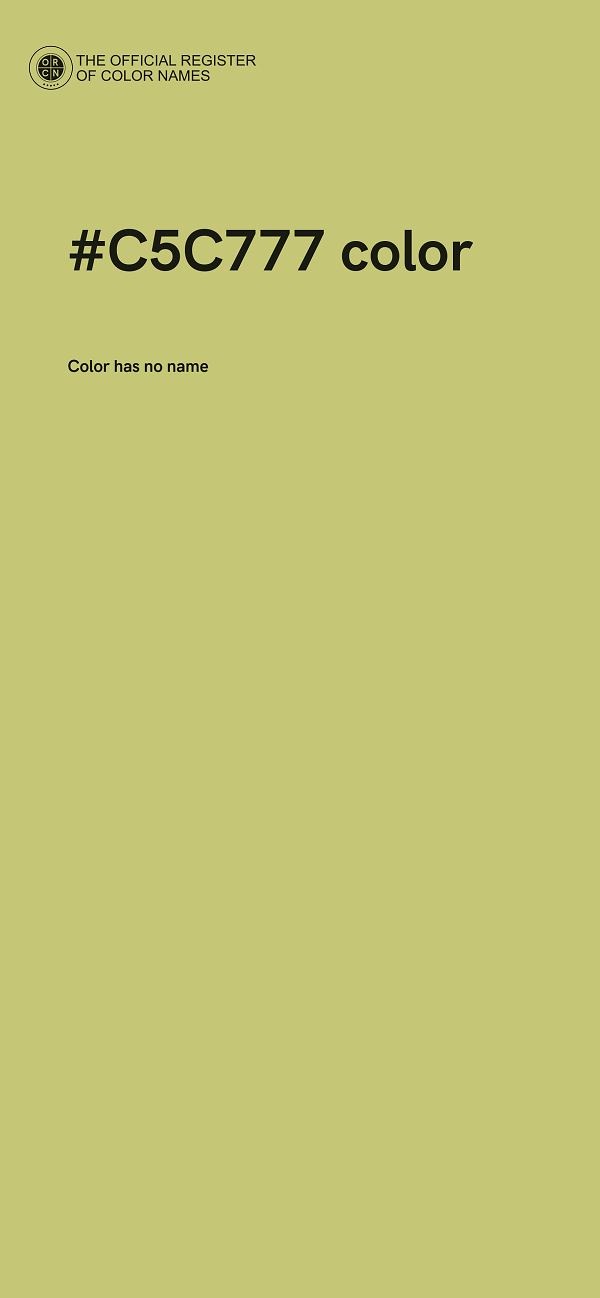 #C5C777 color image