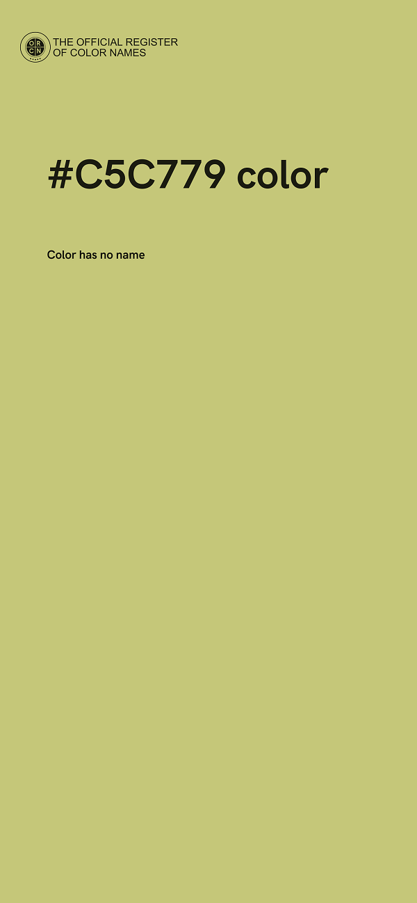 #C5C779 color image