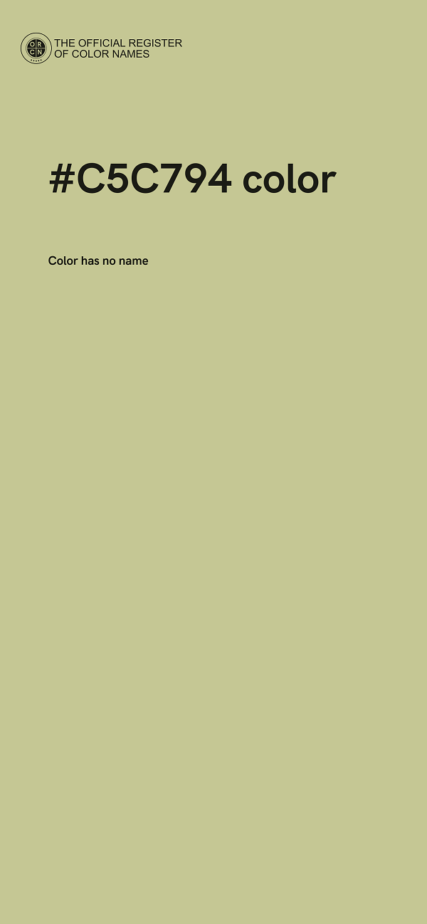 #C5C794 color image