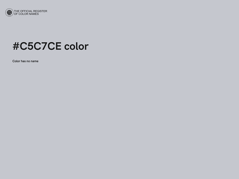 #C5C7CE color image