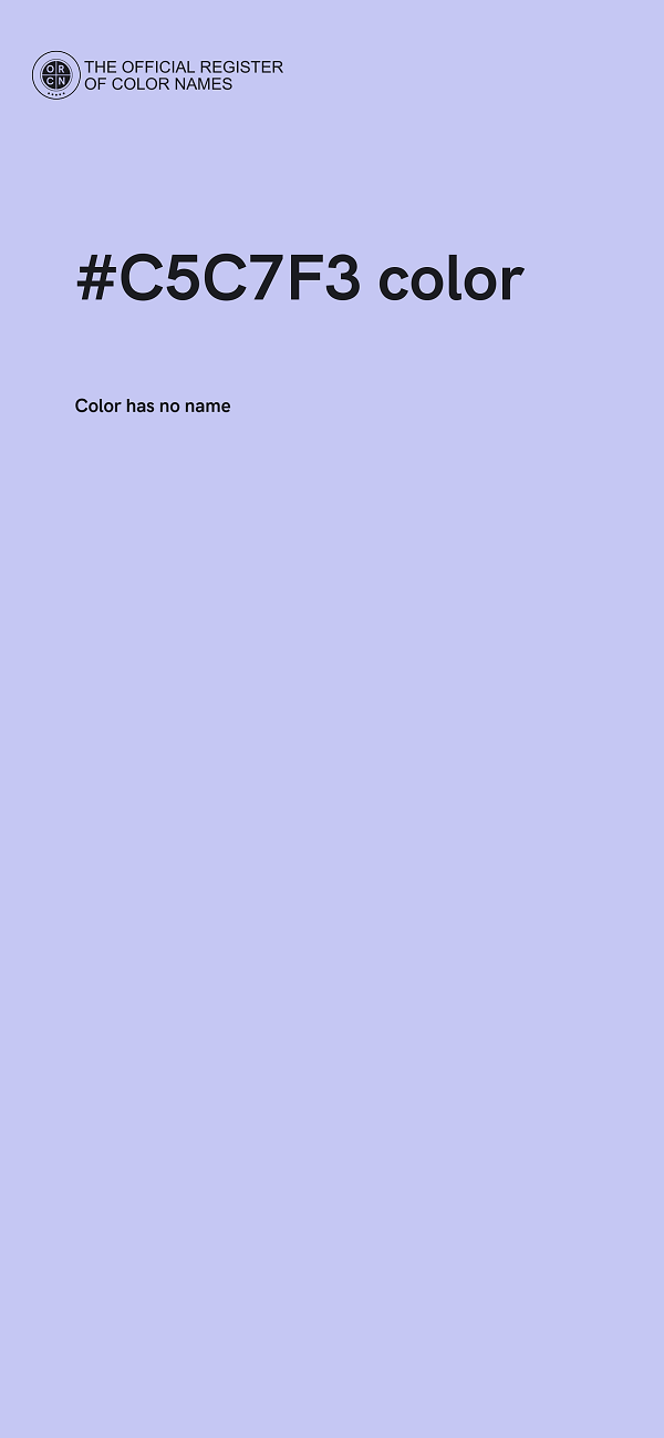 #C5C7F3 color image