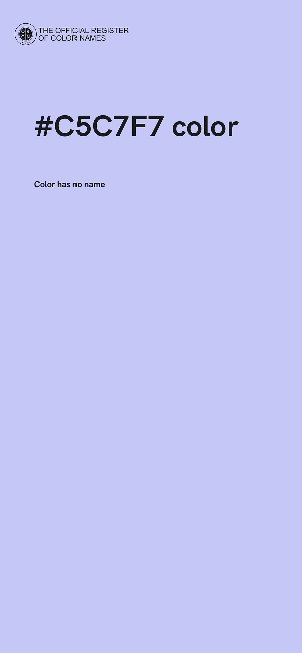 #C5C7F7 color image