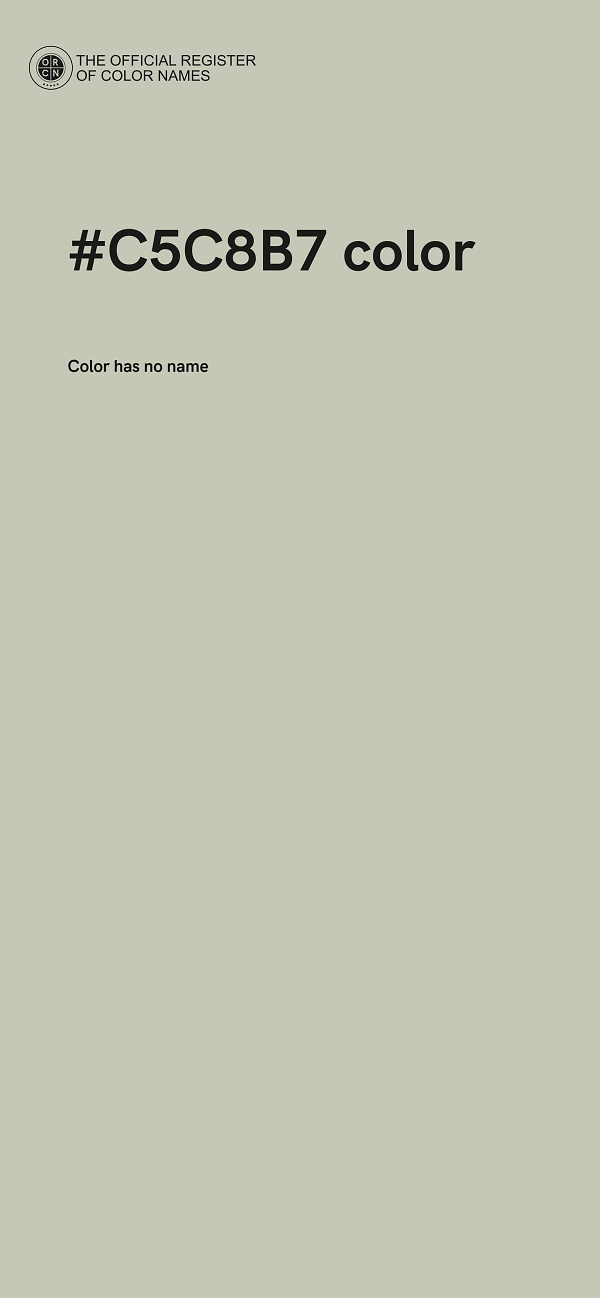 #C5C8B7 color image