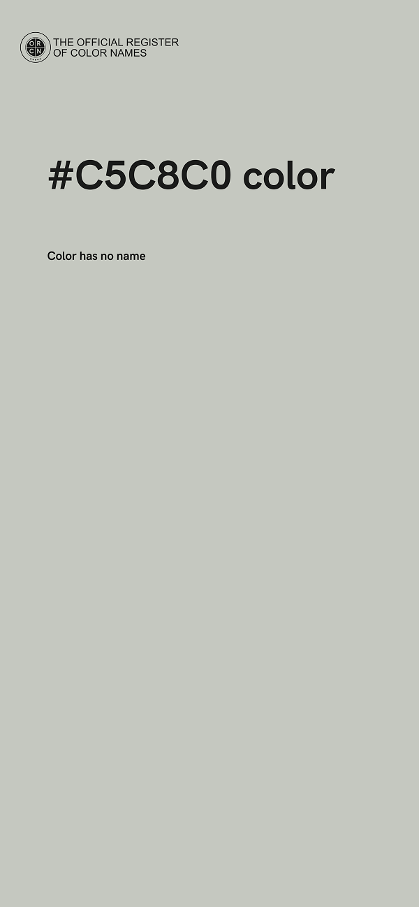 #C5C8C0 color image